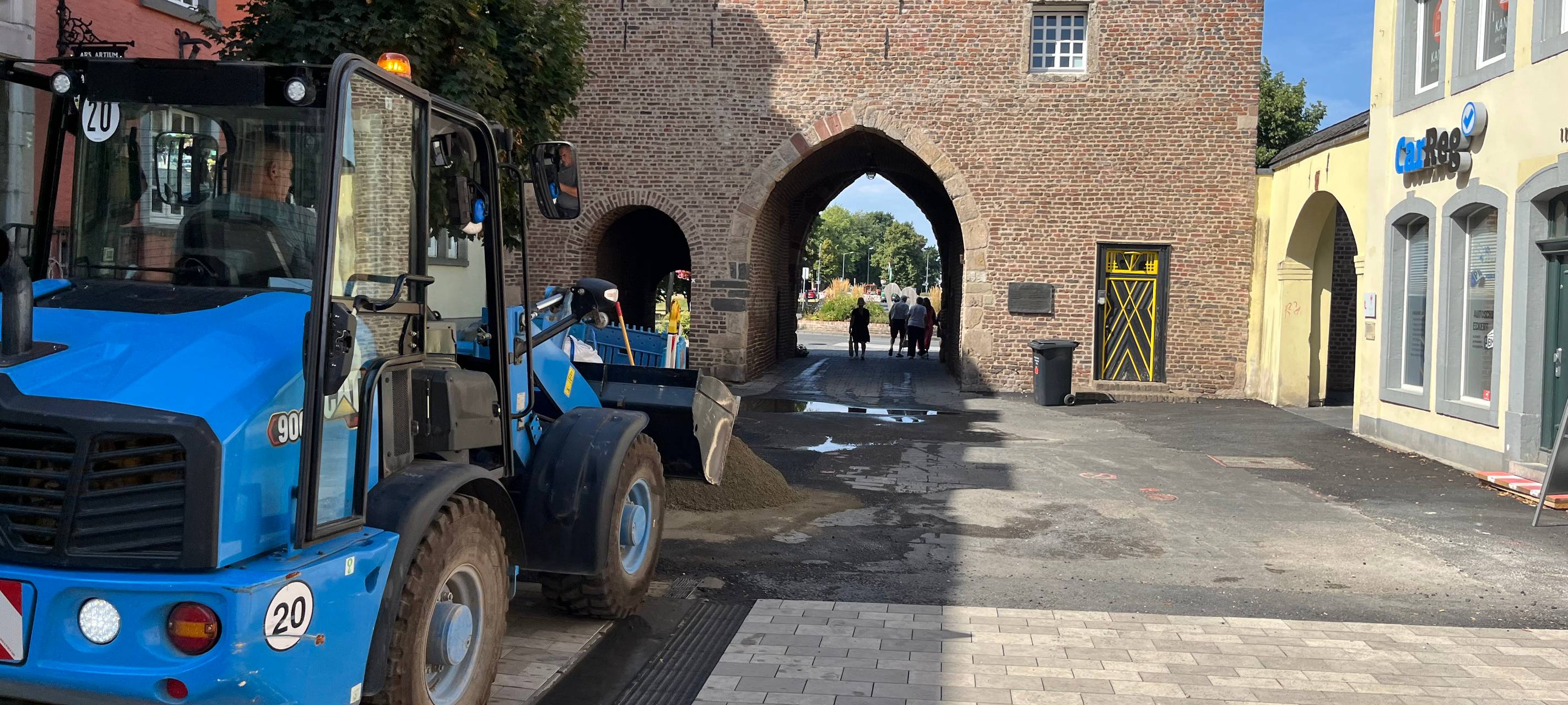 Bergheim: Umbau der Fußgängerzone läuft nach Plan