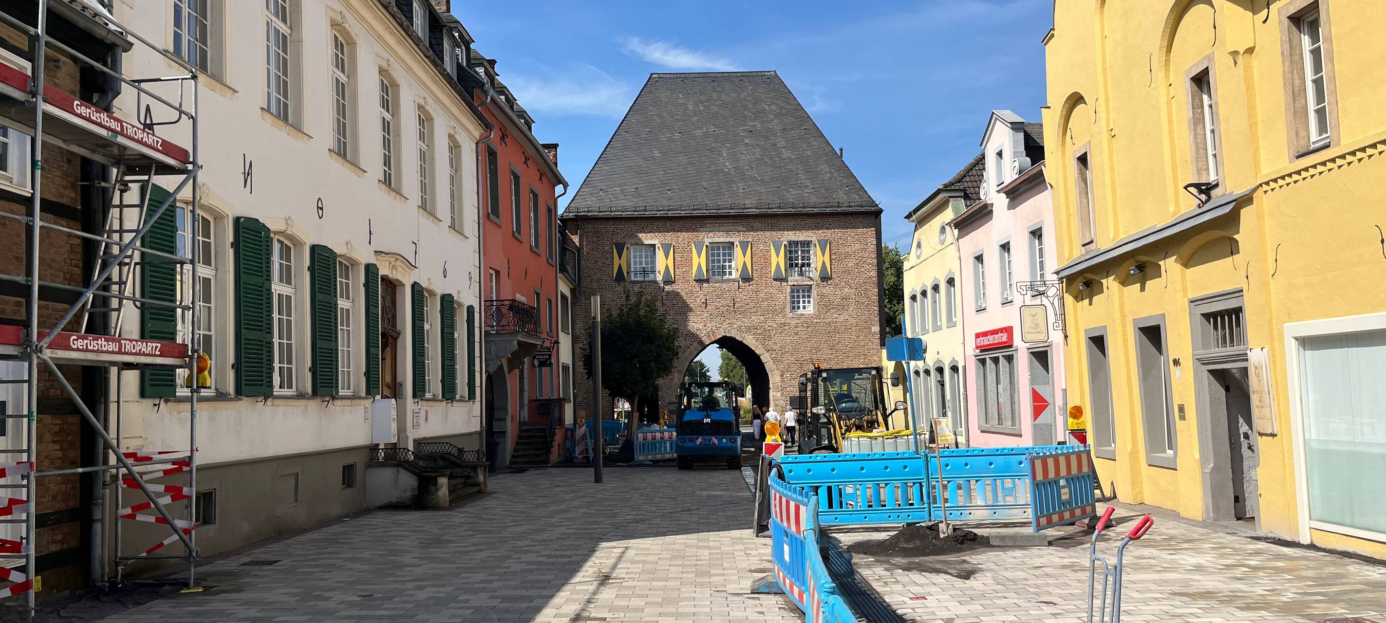 Bergheim: Umbau der Fußgängerzone läuft nach Plan